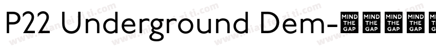 P22 Underground Dem字体转换